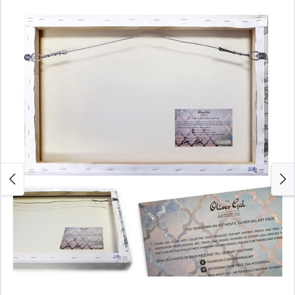 Oliver Gal 'Sai - Rubrum' Abstract Wall Art Canvas Print - 12”X12” - Picture 7 of 7